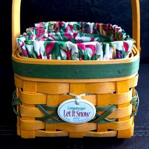Longaberger “Let It Snow” Tree Trimming Series  Basket 2000